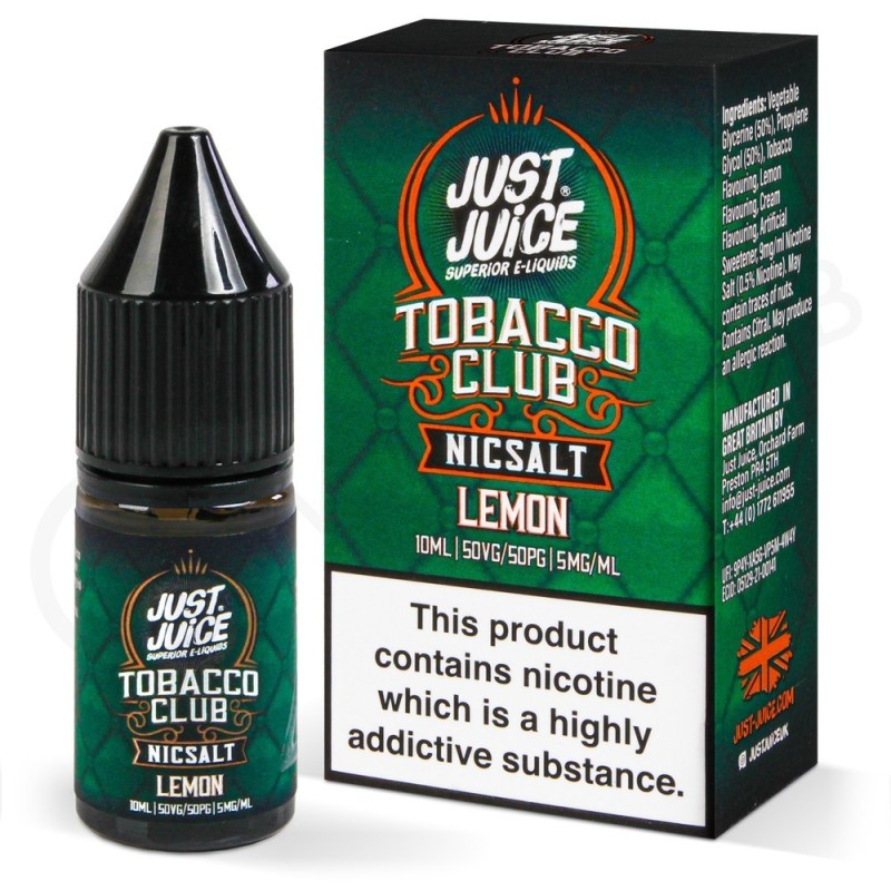 Just Juice Tobacco Club Lemon (Tütün ve Limon) E-Likit - Elektronik... Just Juice Tobacco Club Lemon (Tütün ve Limon) E-Likit - Elektronik...